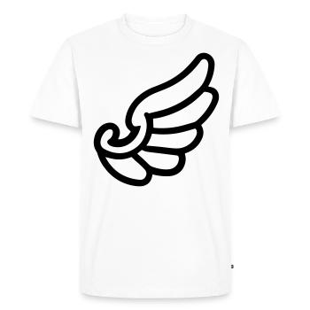 Ailes d'ange - T-shirt Premium bio Homme - blanc - Devant - Nico (187cm)