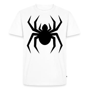 araignée - T-shirt Premium bio Homme - blanc - Devant - Nico (187cm)