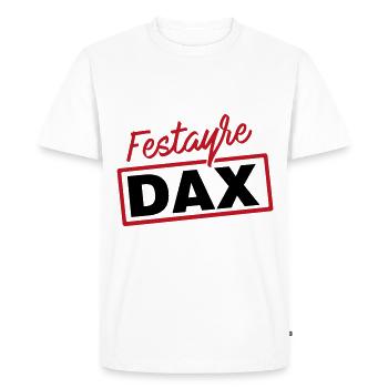 Festayre Dax, Féria et fêtes de Dax, Landes - T-shirt Premium bio Homme - blanc - Devant - Nico (187cm)
