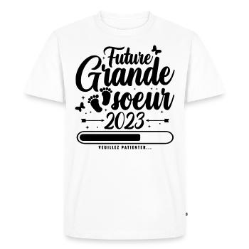 Future Grande Soeur 2023 - T-shirt Premium bio Homme - blanc - Devant - Nico (187cm)