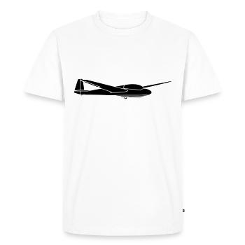 ask13 Glider Glider Glider Glider - Men's Premium Organic T-Shirt - white - Front - Nico (187cm)