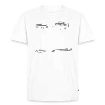 Pike Pike Angler Nope Nope Yep To Pike - T-shirt Premium bio Homme - blanc - Devant - Nico (187cm)