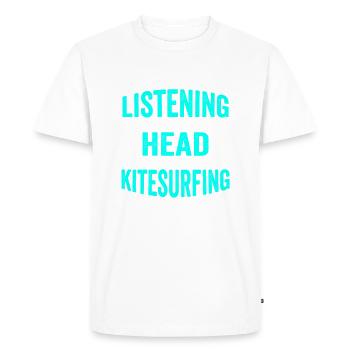 Kitesurfing Kiteboarder Kiter Kitesurfer - Men's Premium Organic T-Shirt - white - Front - Nico (187cm)
