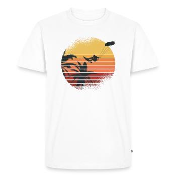Kitesurfing Kiteboarder Kiter Kitesurfer - Men's Premium Organic T-Shirt - white - Front - Nico (187cm)