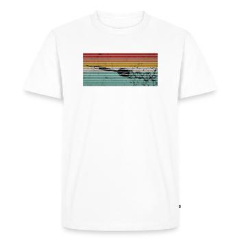 Dartpfeil DNA Lustiger Dartspieler Spruch - Männer Premium Bio T-Shirt - Weiß - Vorne - Nico (187cm)