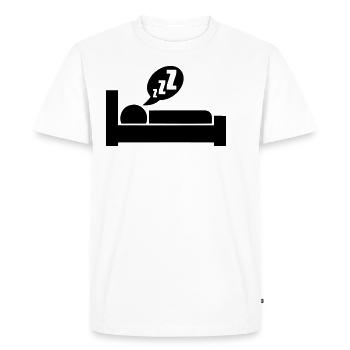 icon sleep sleep logo symbol 312 - Men's Premium Organic T-Shirt - white - Front - Nico (187cm)