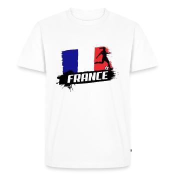  France 2019 Football Féminin - T-shirt Premium bio Homme - blanc - Devant - Nico (187cm)
