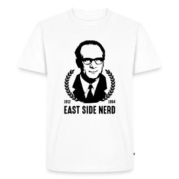 RDA Chancelier Ossi Allemagne de l'Est GDR - T-shirt Premium bio Homme - blanc - Devant - Nico (187cm)