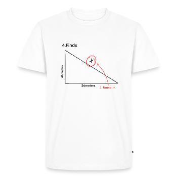 4. Findx je l'ai trouvé - T-shirt Premium bio Homme - blanc - Devant - Nico (187cm)