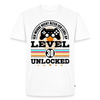 30 Geburtstag Geschenk Level 30 Complete Zocken - Männer Premium Bio T-Shirt - Weiß - Vorne - Nico (187cm)