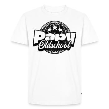Opa der alten Schule - Männer Premium Bio T-Shirt - Weiß - Vorne - Nico (187cm)
