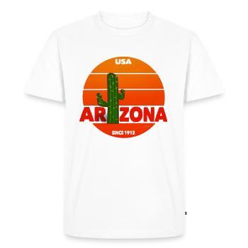 Arizona - T-shirt Premium bio Homme - blanc - Devant - Nico (187cm)