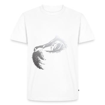 Dessin de conception de chat - T-shirt Premium bio Homme - blanc - Devant - Nico (187cm)