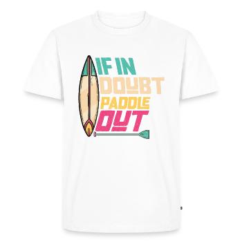 En cas de doute Paddle Out Standup Paddle Board - T-shirt Premium bio Homme - blanc - Devant - Nico (187cm)