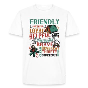 Scout Character Traits Scouting - Men's Premium Organic T-Shirt - white - Front - Nico (187cm)
