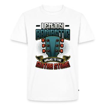 J’aime les promenades romantiques - T-shirt Premium bio Homme - blanc - Devant - Nico (187cm)