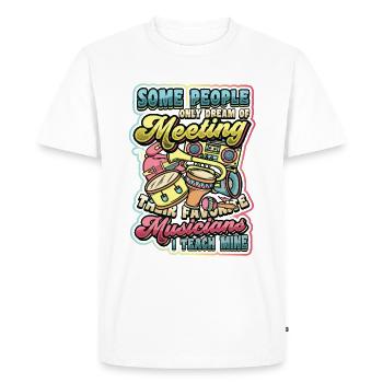 I Teach My Favorite Musicians Music Teachers - Men's Premium Organic T-Shirt - white - Front - Nico (187cm)