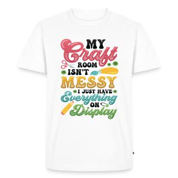 Messy craft room Everything on the display - Men's Premium Organic T-Shirt - white - Front - Nico (187cm)