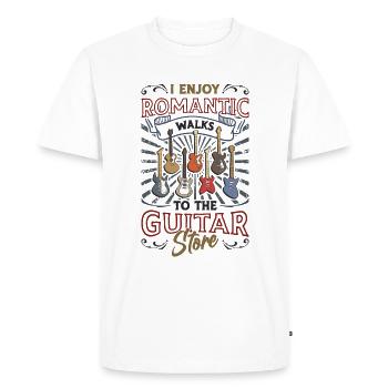 J’aime les promenades romantiques. - T-shirt Premium bio Homme - blanc - Devant - Nico (187cm)