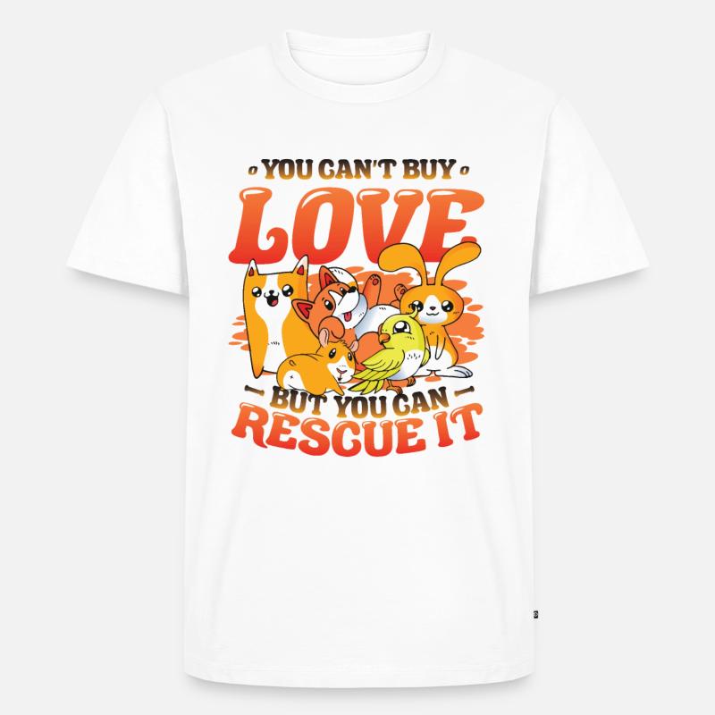 Love cannot be bought. - Men's Premium Organic T-Shirt - white
