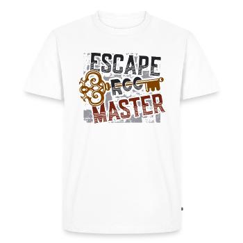 Escape Room, Master Escape Room, birthday. - Men's Premium Organic T-Shirt - white - Front - Nico (187cm)