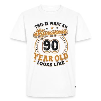 This is what a great 90-year-old looks like. - Men's Premium Organic T-Shirt - white - Front - Nico (187cm)