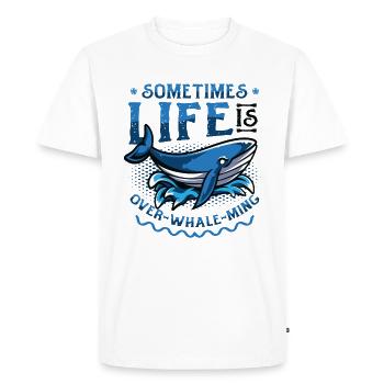 Sometimes life is too good to be true - Men's Premium Organic T-Shirt - white - Front - Nico (187cm)