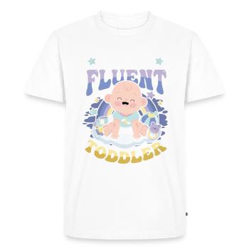 Je parle couramment Toddler - T-shirt Premium bio Homme - blanc - Devant - Nico (187cm)