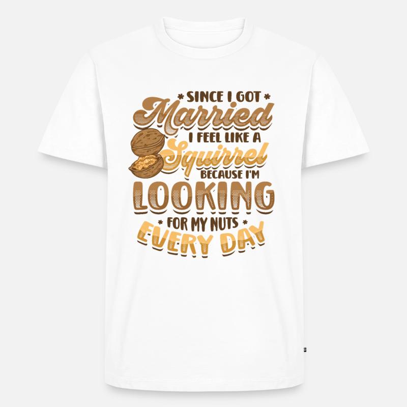 Armer Ehemann - Männer Premium Bio T-Shirt - Weiß