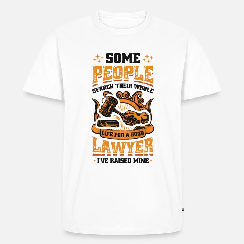 Vater Eines Anwalts - Männer Premium Bio T-Shirt - Weiß