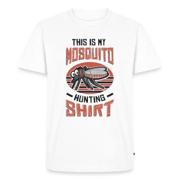 C’est ma chasse aux moustiques. - T-shirt Premium bio Homme - blanc - Devant - Nico (187cm)