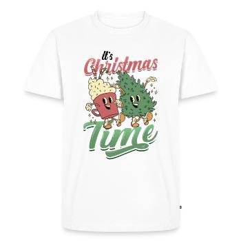 It's Christmas time - Men's Premium Organic T-Shirt - white - Front - Nico (187cm)
