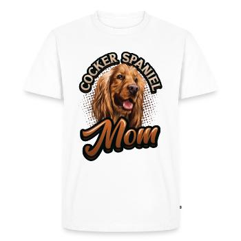Cocker Spaniel Mom - Men's Premium Organic T-Shirt - white - Front - Nico (187cm)