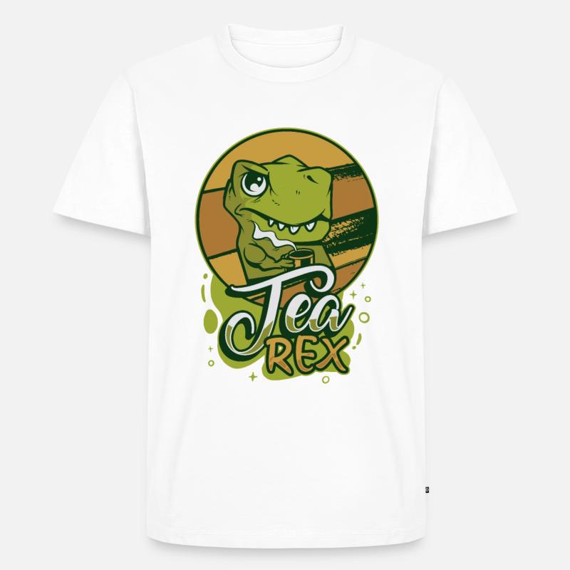 Tee-Experte Teetrinker Teesüchtiger Tee-Enthusiast - Männer Premium Bio T-Shirt - Weiß