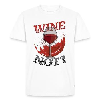Le vin pas? Amateurs de vin, Boire du vin - T-shirt Premium bio Homme - blanc - Devant - Nico (187cm)