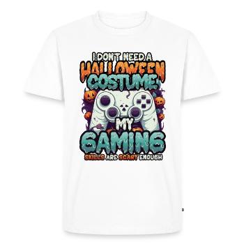 Spooky gaming skills for Halloween - Men's Premium Organic T-Shirt - white - Front - Nico (187cm)