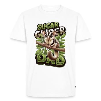 Planeur à sucre australien Planeurs à tête courte - T-shirt Premium bio Homme - blanc - Devant - Nico (187cm)