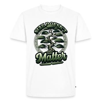 Growing Bonsai Small Japanese Bonsai Tree - Men's Premium Organic T-Shirt - white - Front - Nico (187cm)