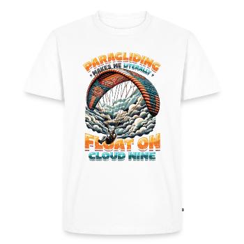 Parachutisme Parachutisme Parapente - T-shirt Premium bio Homme - blanc - Devant - Nico (187cm)