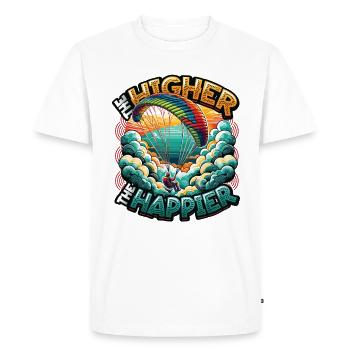 Skydiving Parachute Skydiving Paragliding - Men's Premium Organic T-Shirt - white - Front - Nico (187cm)