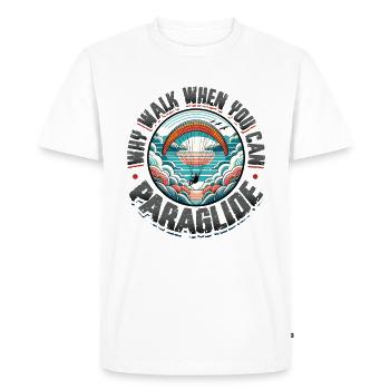 Parachutisme Parachutisme Parapente - T-shirt Premium bio Homme - blanc - Devant - Nico (187cm)