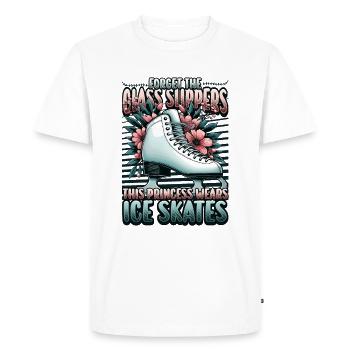 Patinage sur glace Patinage sur glace Patinage artistique - T-shirt Premium bio Homme - blanc - Devant - Nico (187cm)