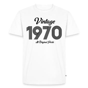 1970 - Men's Premium Organic T-Shirt - white - Front - Nico (187cm)