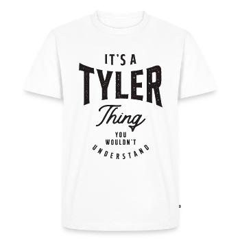 It's a Tyler Thing Personalized Name - Men's Premium Organic T-Shirt - white - Front - Nico (187cm)