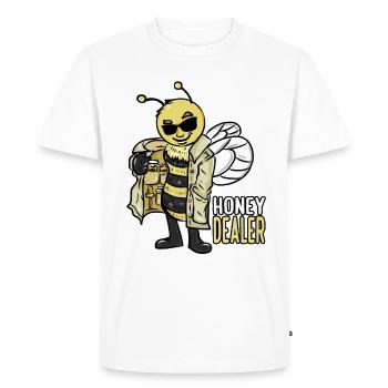 Marchand de miel Apiculteur Apiculture du miel Apiculture - T-shirt Premium bio Homme - blanc - Devant - Nico (187cm)