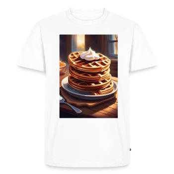 Tas de crêpes - T-shirt Premium bio Homme - blanc - Devant - Nico (187cm)