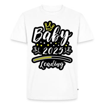 Bébé 2025 Chargement Dicton - T-shirt Premium bio Homme - blanc - Devant - Nico (187cm)