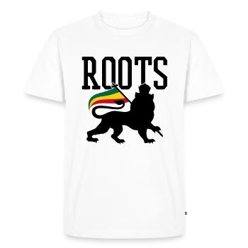 Lion Of Judah Musique Reggae Rastafari Jamaica Lion - T-shirt Premium bio Homme - blanc - Devant - Nico (187cm)