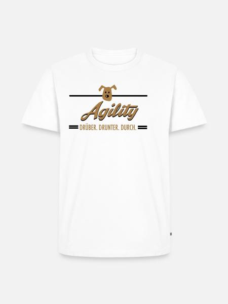 Agility - Men's Premium Organic T-Shirt - white