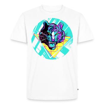 tigre - T-shirt Premium bio Homme - blanc - Devant - Nico (187cm)